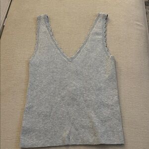 NWT Aerie Scalloped Sweater Tank